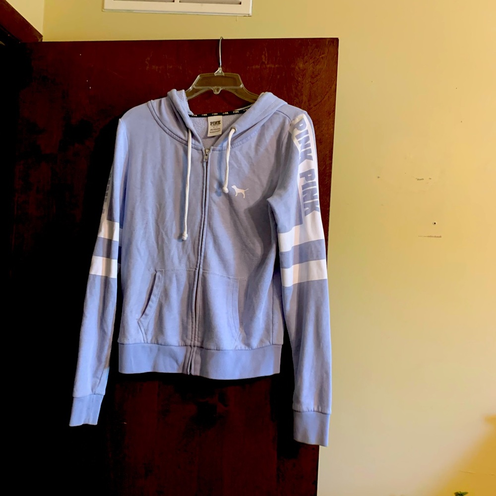 Pink zip up hoodie
